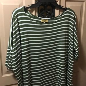 Half Sleeve Stiped Piko Dress